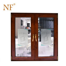 Aluminum double leaf frosted glass exterior door